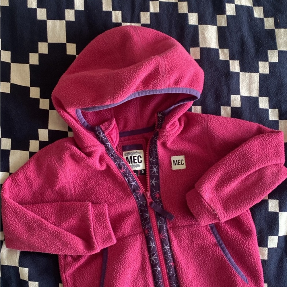 MEC Kids' Pink Fleece Hoodie and pants 5T
